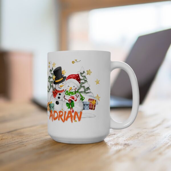 Taza personalizada para Navidad y Año Nuevo, taza de café con nombre personalizado, regalo navideño para amantes del té - Imagen 7