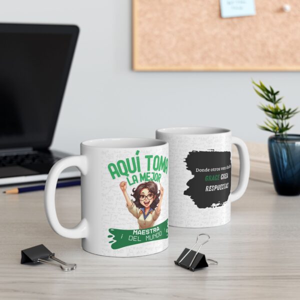 Front Back Taza Maestro Mockup